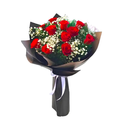 11 Adet Kırmızı Gül Buketi - Sale Max - Shipping Protection