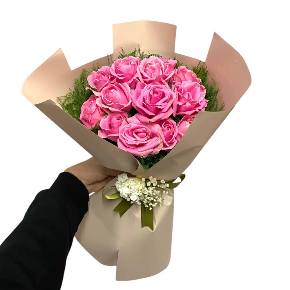 13 Pembe Gül Buketi