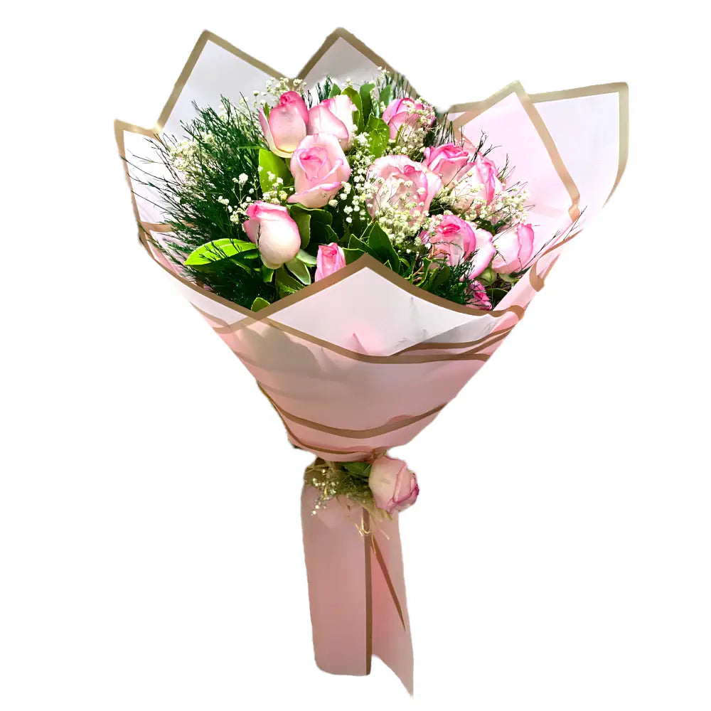 14 Adet Pembe Gül Buketi