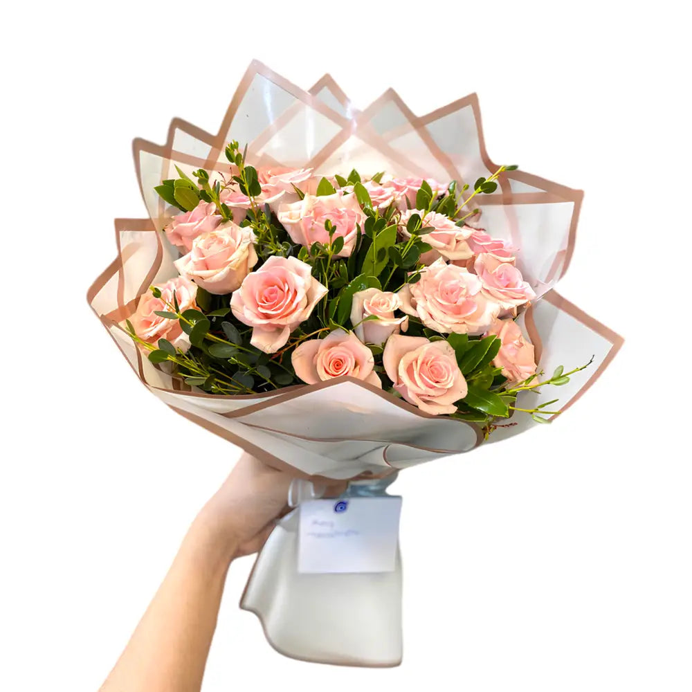 19 Adet Pembe Gül Buketi