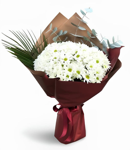 Beyaz İthal Papatya Buketi