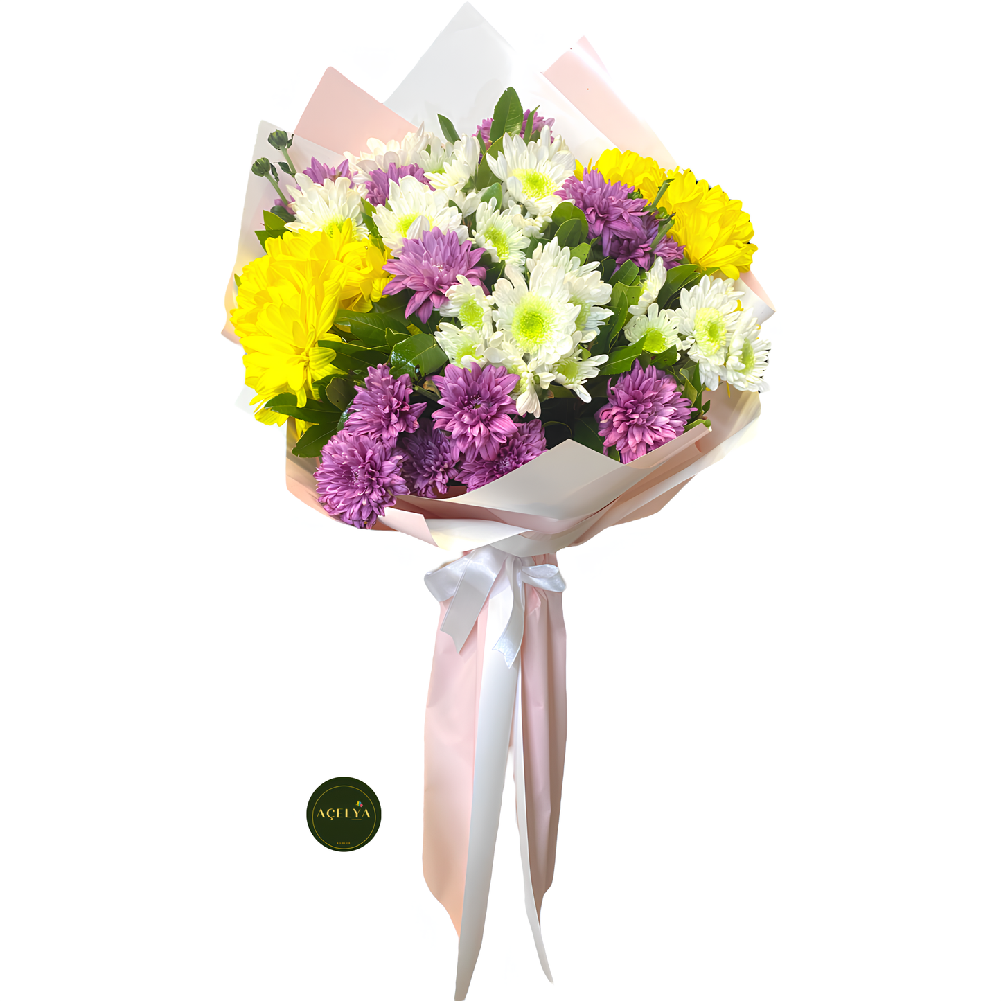 Karışık Papatya Buketi - Balıkesir Açelya Çiçekçilik