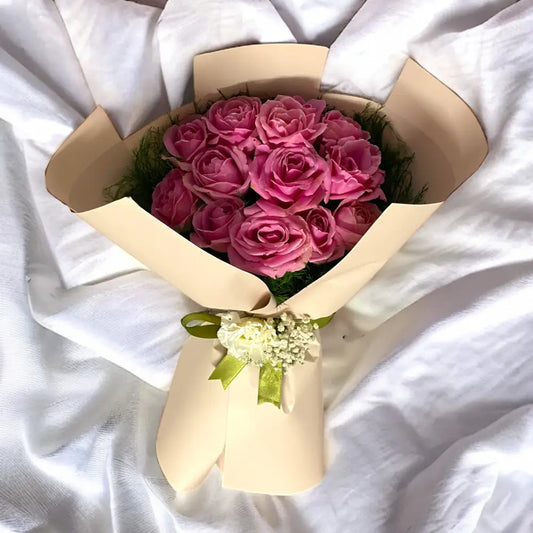 13 Pembe Gül Buketi
