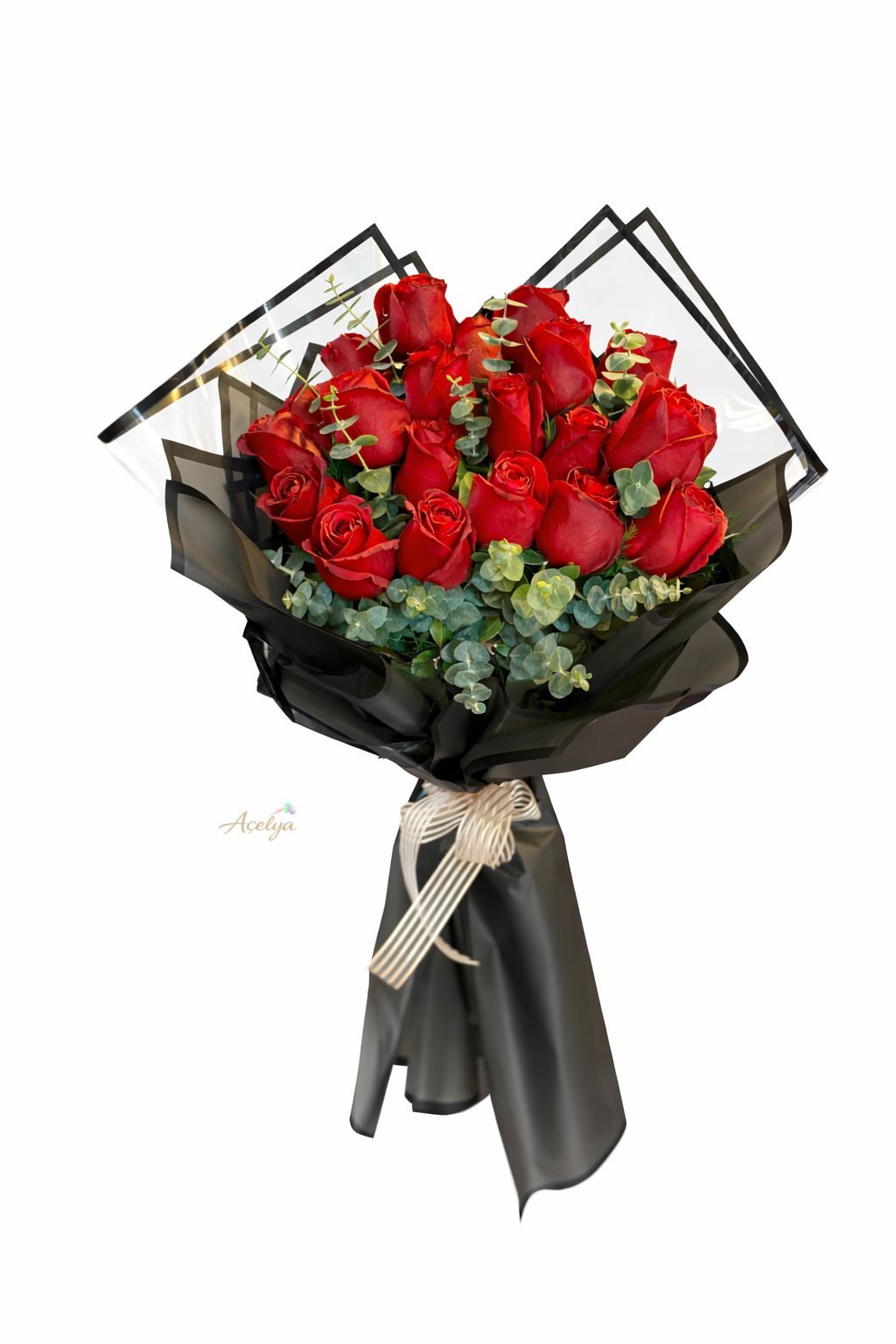 21 Adet Kırmızı Gül Buketi
