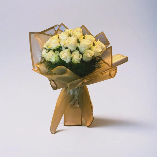 20 Adet Beyaz Gül Buketi - Balıkesir Açelya Çiçekçilik