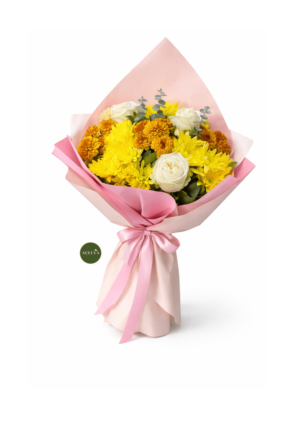 Karışık Beyaz Gül Buketi - Balıkesir Açelya Çiçekçilik