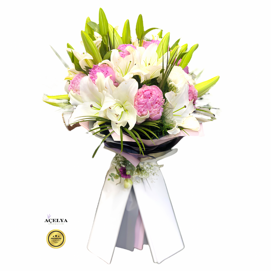 Lilyum ve Şakayık Buketi