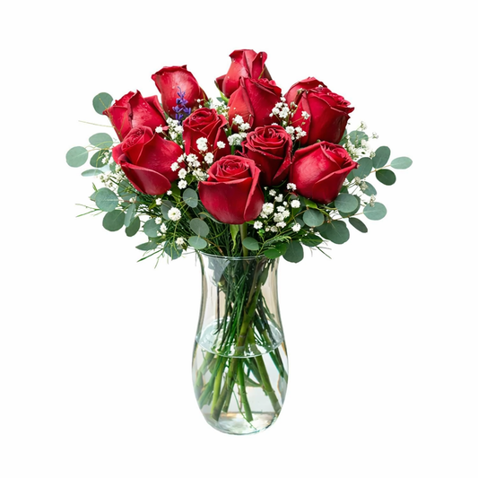 Vazoda 11 Adet Kırmızı Gül - Balıkesir Açelya Çiçekçilik