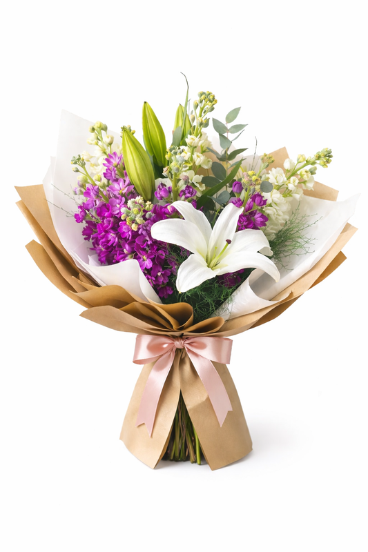 Lilyum ve Şebboy Buketi