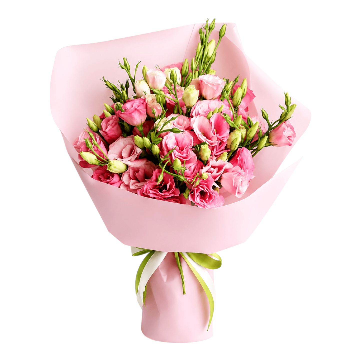 12 Dal Pembe Lisyantus Buketi