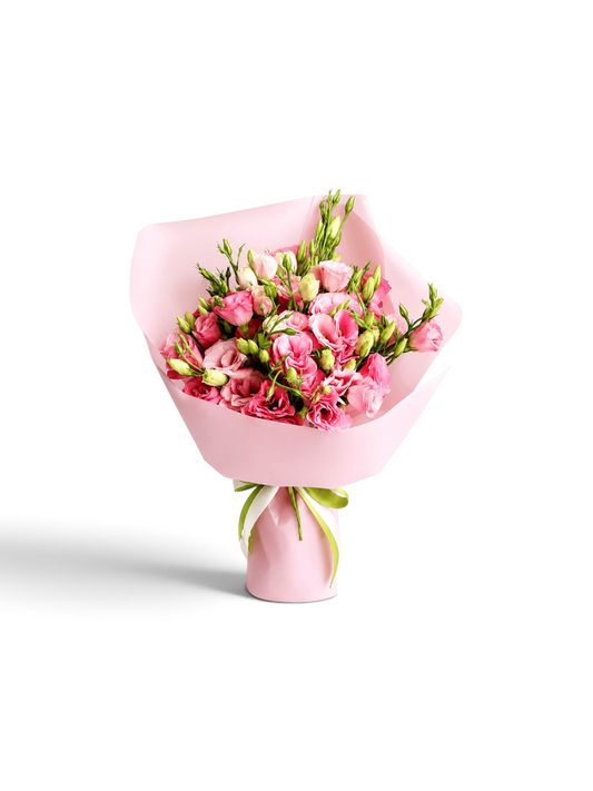 12 Dal Pembe Lisyantus Buketi