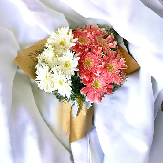 Pembe Beyaz Gerbera