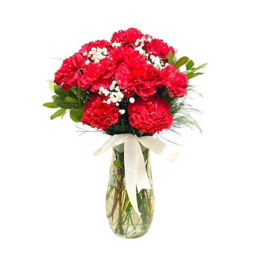 Vazoda 10 Adet Karanfil - Balıkesir Açelya Çiçekçilik